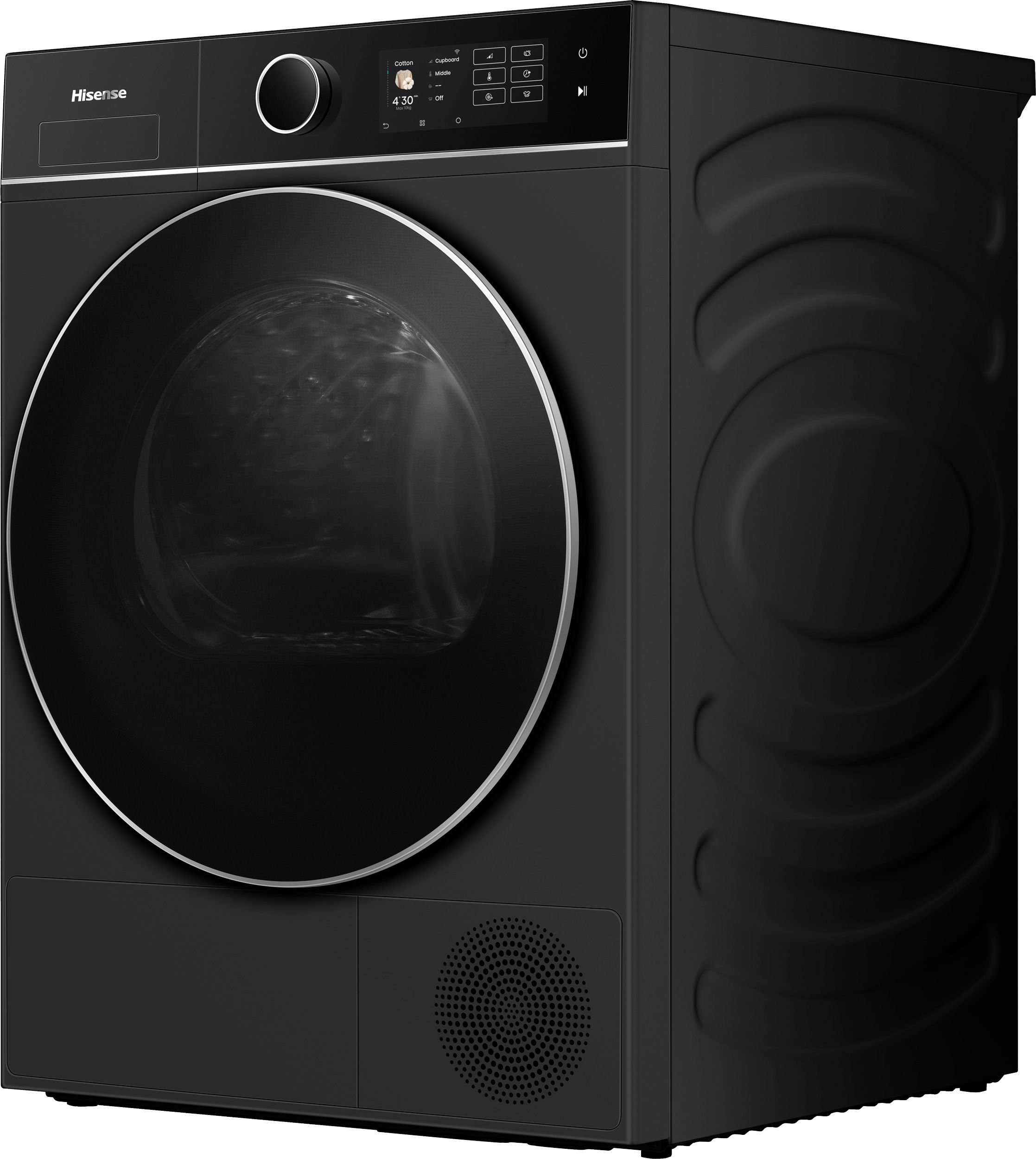 Hisense DH5I104BBAB 10 kg Heat Pump Dryer - Black, Freestanding, A-Class
