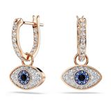 Swarovski Symbolica Oorhangers, Oog, Meerkleurig, Roségoudkleurige toplaag