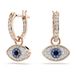 Swarovski Symbolica Oorhangers, Oog, Meerkleurig, Roségoudkleurige toplaag