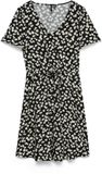 VERO MODA - VMEASY JOY SS SHORT DRESS WVN GA - Zwart - Dames - Mini jurk - Maat M