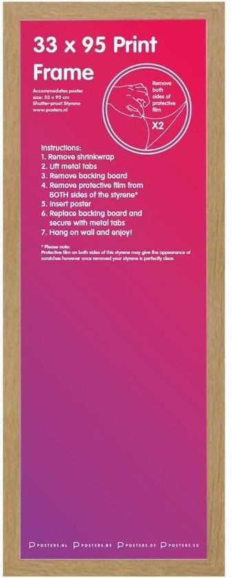 GB Eye Limited Wissellijst 33x95cm Eiken - MDF
