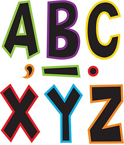 Teacher Created Resources 77282 Electric Bright 7" Fun Letters