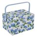 Hobby Gift Exclusief grote naaidoos, opbergdoos voor knutselwerk, opbergdoos voor accessoires, speldenkussen, handvat van PVC, 23,5 x 31 x 20 cm, hortensia