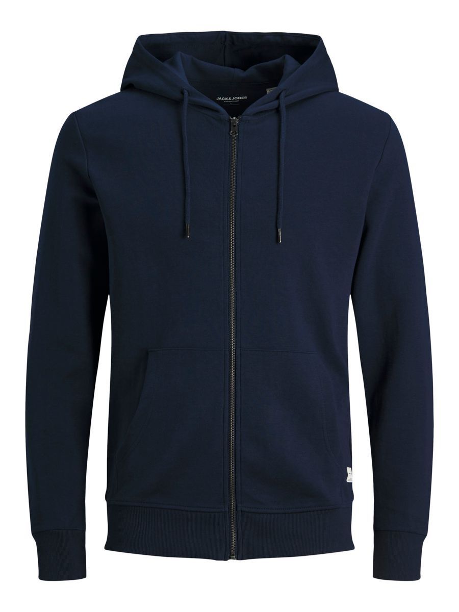Jack & Jones JJEBASIC Sweat Zip Hoodie - Navy Blazer - XL
