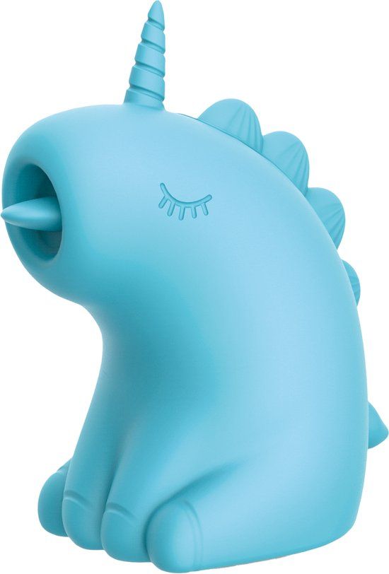 ER - Snowflake Unicorn - Massager met Likkende Tong - Blauw