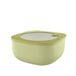 Guzzini - Kitchen Active Design, STORE&MORE BIO, Hermetisch lage bakje voor koelkast/diepvries/magnetron (L) - Avocadogroen, 19,5 x 19,5 x h9,3 cm | 1900 cc - 170721253