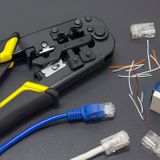 Qoltec Modular 8P 6P Ethernet Cable Stripping & Crimping Tool