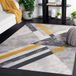 Safavieh Bohemian Indoor Hand Tufted Abstract Collection, ABT340, in Ivory / Charcoal, 60 X 91 cm