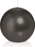 Trend Candles Bolkaars glad - zwart - 7 cm - 16 branduren