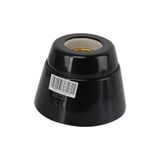 duits VoltShine Stijlvolle keramische fitting E27 in een verfijnde zwarte kleur, ideaal om uw ruimte te verfraaien met een eigentijdse en verfijnde touch