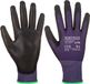 Portwest Touchscreen PU Handschoenen Paars/Zwart L