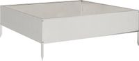 vidaXL - Plantenbak - verhoogd - 100x100x33,5 cm - roestvrijstaal