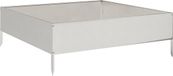 vidaXL - Plantenbak - verhoogd - 100x100x33,5 cm - roestvrijstaal