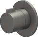IVY Pact Symmetry Afbouwdeel voor Inbouwstopkraan met Rond Rozet - Geborsteld Metal Black PVD