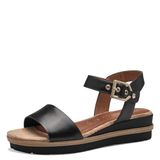 Tamaris Sandalen Zwart Leer Dames Maat 39