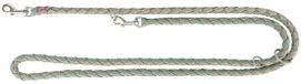 Verstelbare Trixie Hondenriem Cavo Verstelbaar Salie Groen/Zand 200x1.2 cm