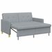 vidaXL Canapé-lit Tissu Gris clair 154 x 94,5 x 80,5 cm