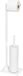 WENKO HH WENKO Hella Toiletpapierhouder, borstelhouder met toiletborstel, gelakt staal, 15 x 69 x 20 cm, mat wit
