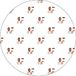 Bonateks, Ronde digitaal bedrukte muismat, antislip onderkant, voor kantoor en thuis, diameter: 22 cm