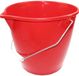 Peggy Perfect seau de nettoyage avec anse en acier, rouge, 12 litres