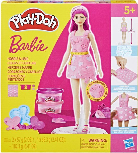 Play-Doh Barbie Hartjes en Haar Boetseerklei Set