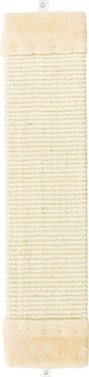 TRIXIE krabplank sisaltapijt / pluche met catnip naturel / beige 62x15 cm