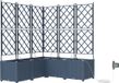 vidaXL Plantenbak - 5 stuks - Grijs - 120 x 120 x 142 cm - PP