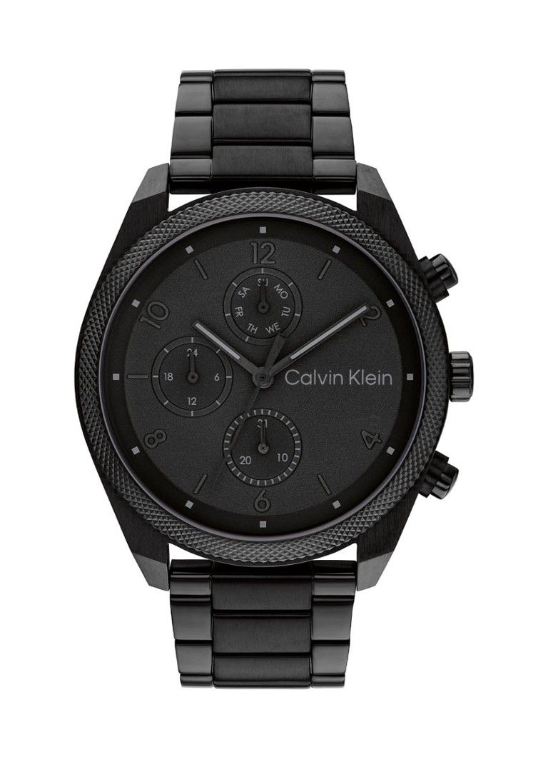 Calvin Klein CK25200359 Heren Horloge - Zwart - Stalen Band - 44mm