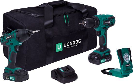 VONROC Gereedschapsset VPower 20V