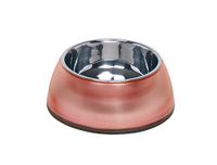 Nobby Diva Clear Dog Bowl, 22 cm, Red