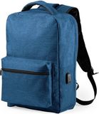 Merkloos Anti-diefstal rugzak - Blauw - 13 liter - Met USB - RFID anti-skimming vak