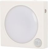 UNITEC Led-nachtlampje met bewegingsmelder en schemeringssensor, wit