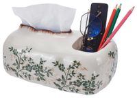 Vitrocéramique Boîte à mouchoirs vintage avec motif floral