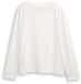 Tom Tailor - Chemise à manches longues et rayures scintillantes - Taille XXXL - rayure blanche avec lurex