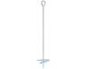 vidaXL Aardanker - 4 st - Ø10 x 50 cm - Gegalvaniseerd Metaal - Zilver