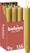Bolsius - 9 Dinerkaarsen Rustiek Extra Breed - Beige - 23 cm - Diameter 3 cm - 15 Branduren