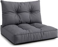 Amazinggirl Kussen Lounge Tuinmeubelen - Set: zitkussen 70x70 cm en rugkussen 40x70 cm Grafiet
