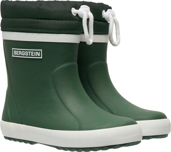 Bergstein Classic Thermo – Gevoerde Regenlaarzen Kinderen – Winterlaarzen – Jongens & Meisjes – Dark Green