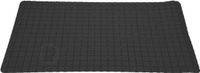 Excellent Houseware Badmat - anti-slip - zwart - 69x39 cm