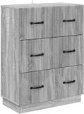 vidaXL Ladekast Grijs sonoma 66 x 34,5 x 87 cm Bewerkt hout
