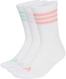 Adidas 3 Stripes Cushioned Sportswear Crewsokken 3 Paren Wit EU 46-48