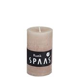 SPAAS Rustieke geurloze cilinderkaars 48/80 mm, ± 17 uur - beige