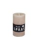 SPAAS Rustieke geurloze cilinderkaars 48/80 mm, ± 17 uur - beige