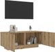 Maison Exclusive - Meuble TV en chêne massif, fabriqué artisanalement, dimensions 100x35x40 cm, matériau : panneau de fibres de bois