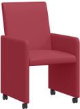 vidaXL Eetkamerstoelen Kunstleer Wijnrood 2 stuks