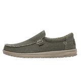 HEYDUDE Mikka Braided Instappers groen Canvas - Maat 46