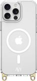 AVY Transparant Hoesje | Geschikt voor Apple iPhone 15 Pro Max | Compatibel met MagSafe | Clear Case | Haakjes voor koord