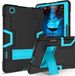 Merkloos Tablethoes geschikt voor Samsung Galaxy Tab S6 Lite 10.4 inch Zwart met blauw