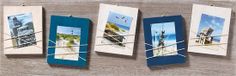 Walther La Casa - Houten galerij lijst - Blauw/Wit