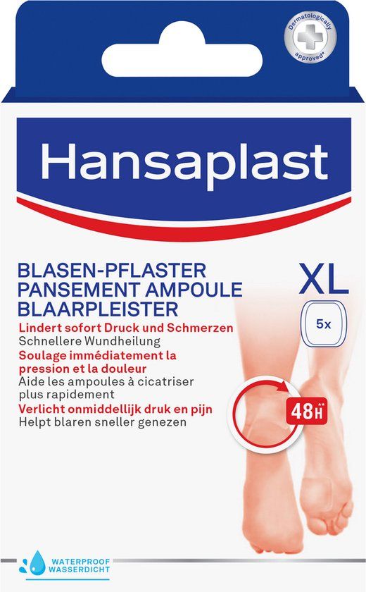 Hansaplast Blaarpleisters XL - 5 stuks